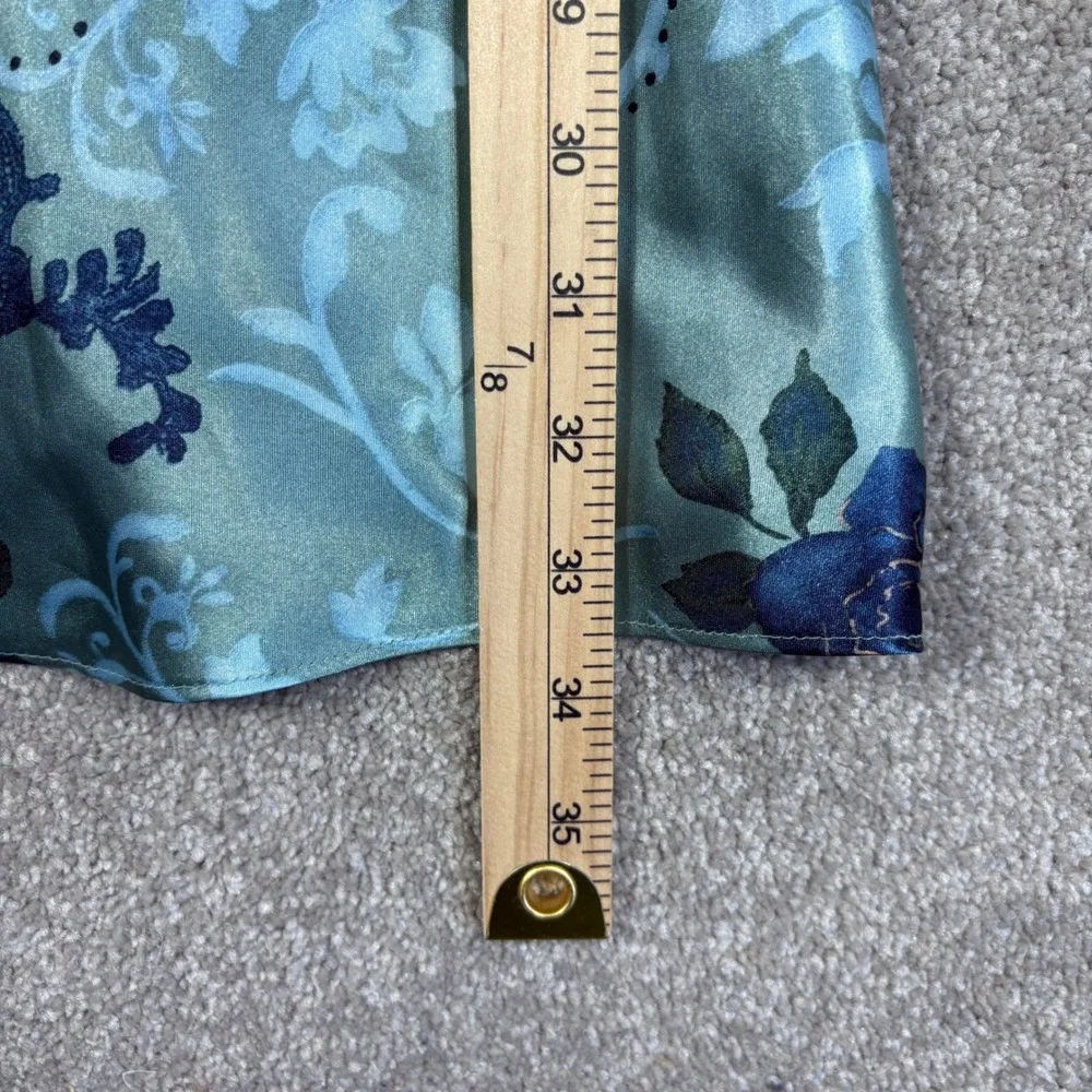 Vintage Expressions by California Dynasty Sage Green Floral Chemise Medium